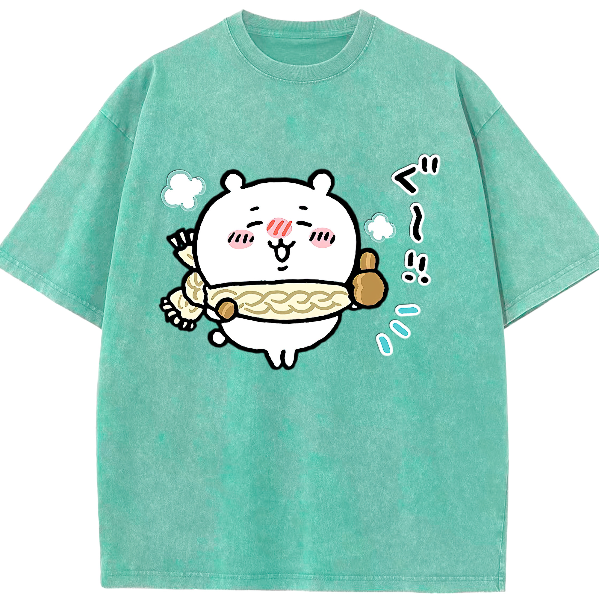 （画像用） ちいかわ ちいかわ Chii-kawa chiikawa 綿100% ヴィンテージ風 半袖Tシャツ（フロントプリント）
